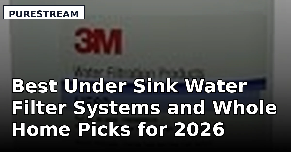 Best Under Sink Water Filter Systems and Whole Home Picks for 2026