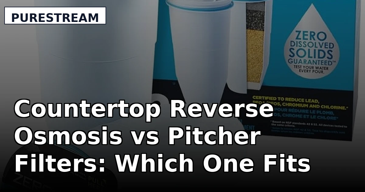 Countertop Reverse Osmosis vs Pitcher Filters: Which One Fits Your Kitchen