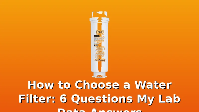 How to Choose a Water Filter: 6 Questions My Lab Data Answers - PureStream review with measurements and honest opinion