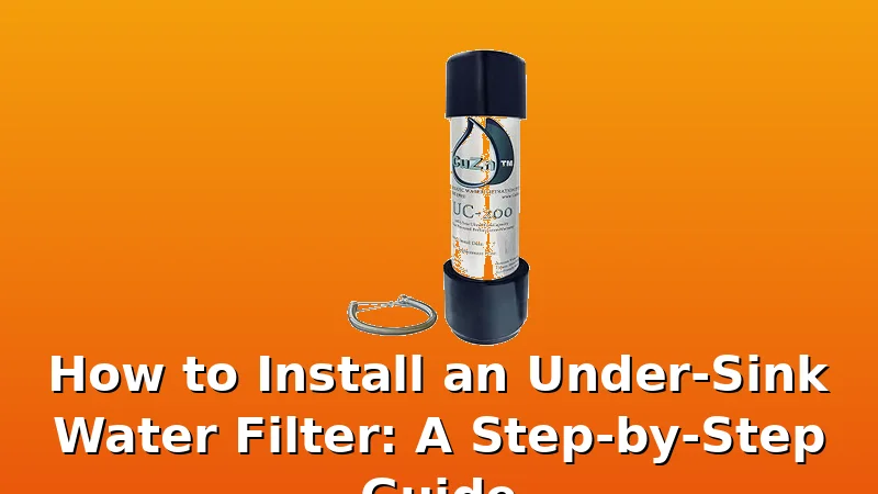 How to Install an Under-Sink Water Filter: A Step-by-Step Guide - PureStream review with measurements and honest opinion