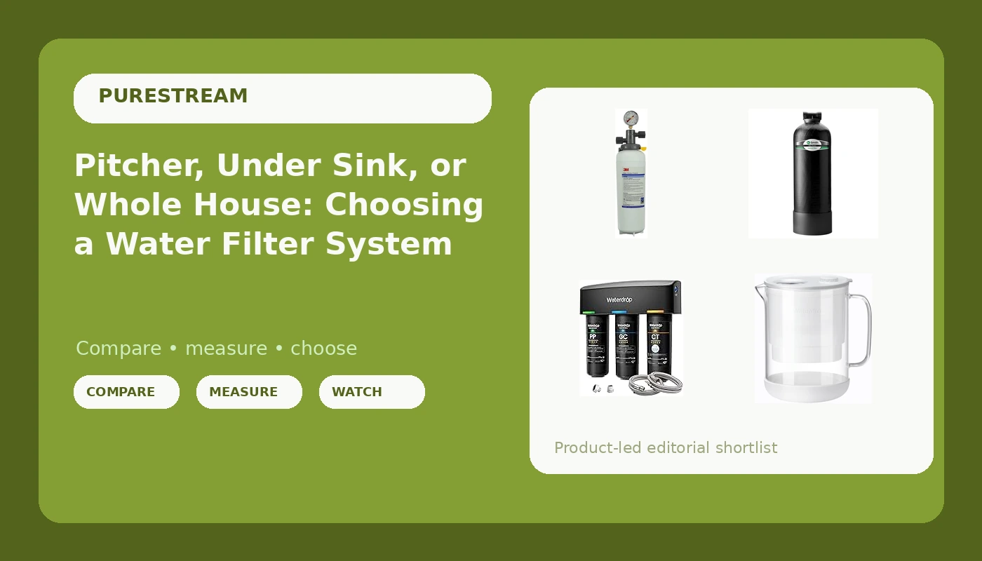 Pitcher, Under Sink, or Whole House: Choosing a Water Filter System