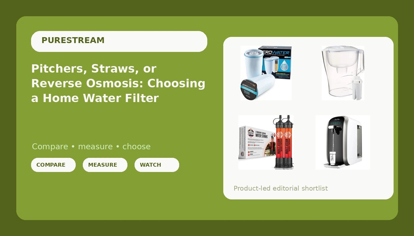 Pitchers, Straws, or Reverse Osmosis: Choosing a Home Water Filter