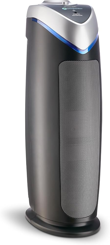 GermGuardian HEPA Air Purifier AC4825E 22 inch Tower, Gray