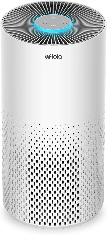 Afloia Air Purifier for Home Bedroom Large Room up to 1500 Sq Ft, Kilo White