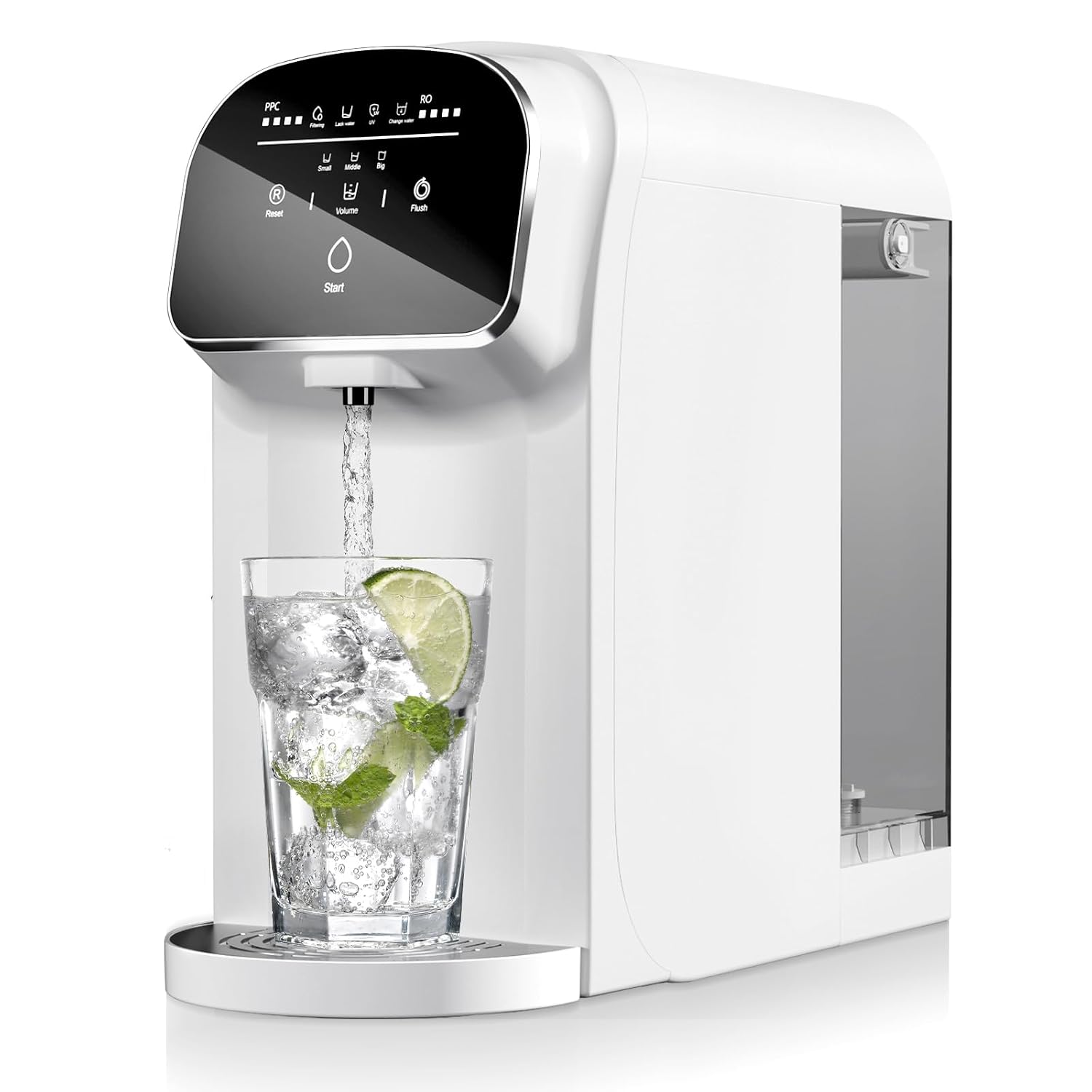 Aigerri Countertop Reverse Osmosis Water Filter, 5-Stage RO Water Filtration System with UV