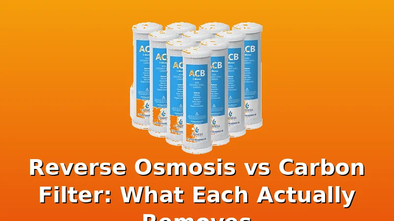 Reverse Osmosis vs Carbon Filter: What Each Actually Removes - PureStream review with measurements and honest opinion