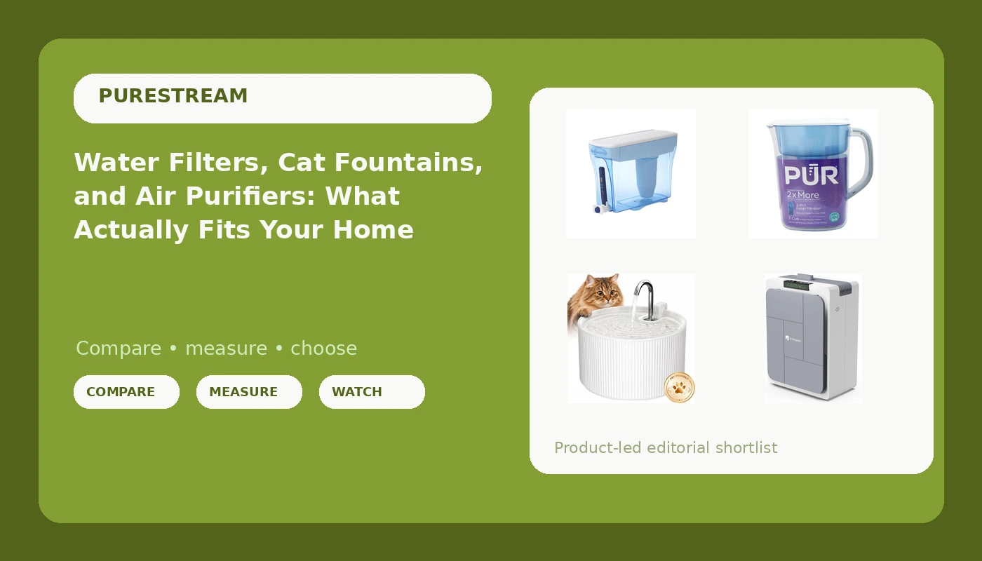 Water Filters, Cat Fountains, and Air Purifiers: What Actually Fits Your Home